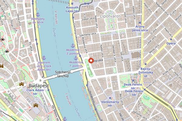 Map showing Tokio in Budapest