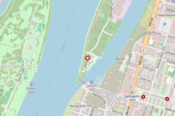 Map showing ROSA Roastery in Budapest