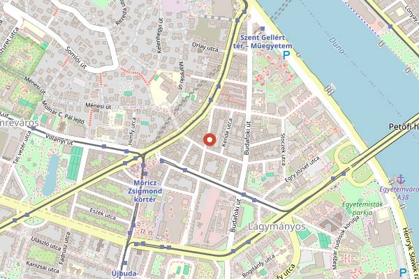 Map showing Császármorzsa in Budapest