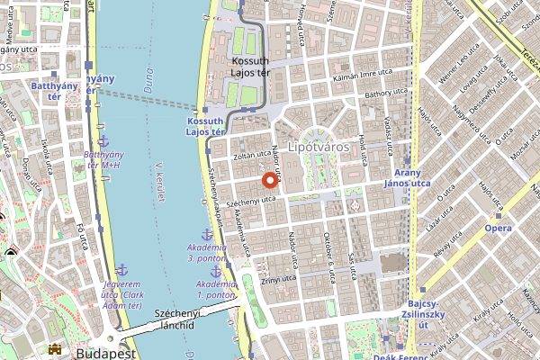 Map showing Hungarikum Bisztró in Budapest