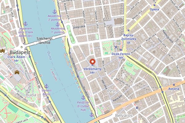 Map showing Onyx Műhely in Budapest