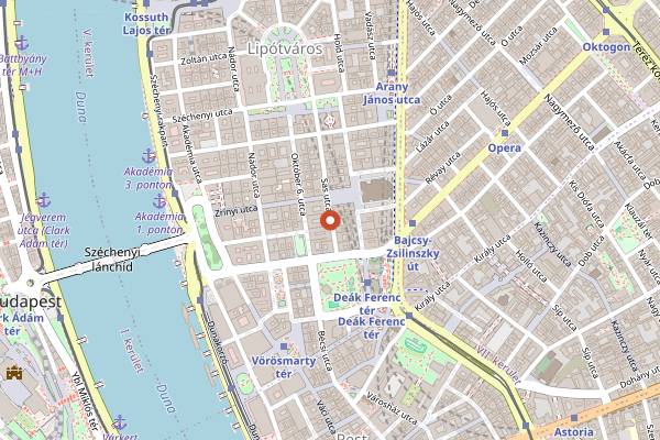 Map showing Textúra in Budapest