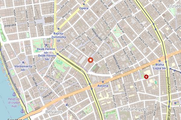 Map showing Dobrumba in Budapest