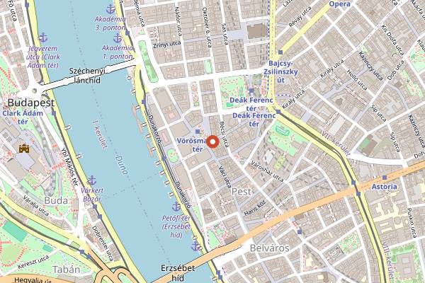 Map showing Il Pastaio in Budapest