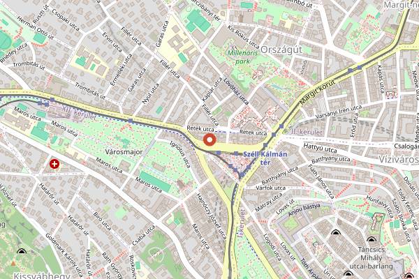 Map showing PINGRUMBA in Budapest