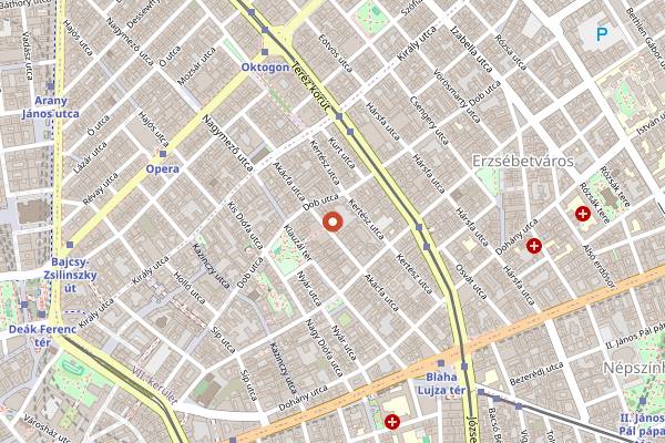 Map showing Instant-Fogas in Budapest