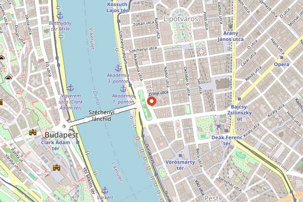 Map showing Múzsa in Budapest