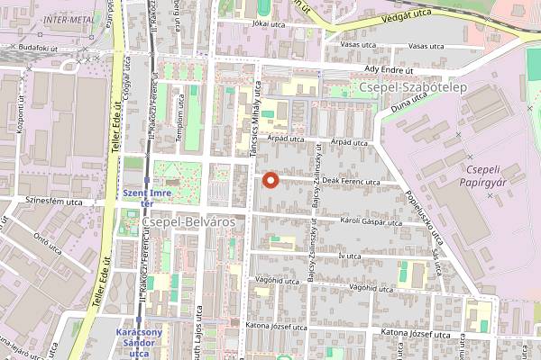Map showing St. Andrea Wine & Skybar in Budapest