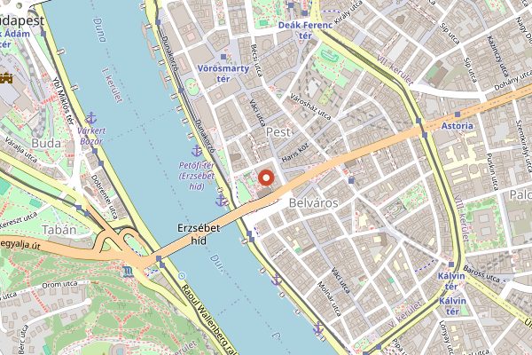 Map showing Babel Budapest in Budapest