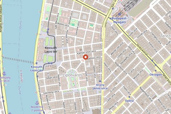 Map showing Majorelle in Budapest