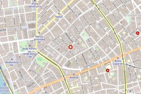 Map showing Marumba in Budapest