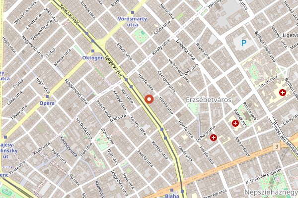 Map showing Drum Cafe in Budapest