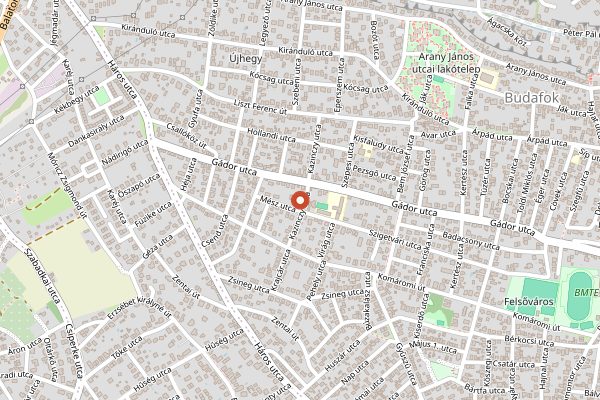 Map showing Karaván Street Food in Budapest