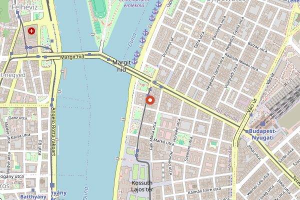 Map showing Drop Shop Wine Bar in Budapest