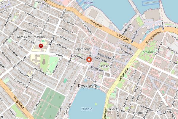 Map showing Skuli Craft Bar in Reykjavik