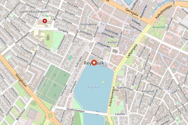 Map showing Traveling Spoon: Albert and Bergthor in Reykjavik