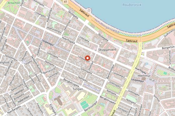 Map showing Dill in Reykjavik