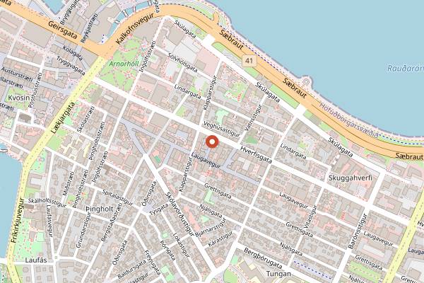 Map showing OTO in Reykjavik