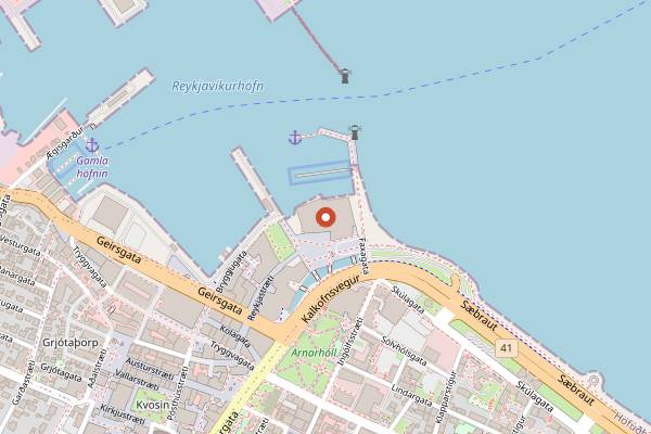 Map showing Wake Up Reykjavik in Reykjavik