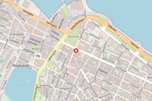 Map showing Hosilo in Reykjavik