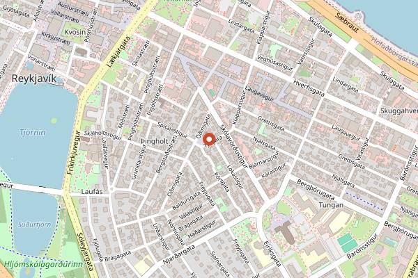 Map showing Bodega in Reykjavik