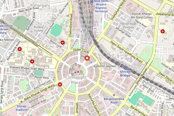 Map showing Rajasthali in Delhi