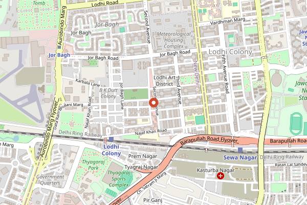 Map showing Devan's in Delhi