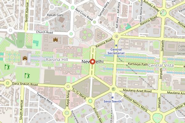 Map showing Durga Puja in Chittaranjan Park in Delhi