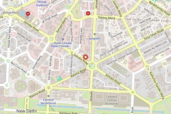 Map showing Privee in Delhi
