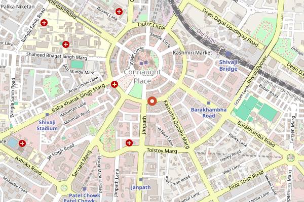 Map showing Sagar Ratna in Delhi