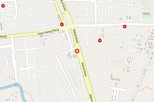 Map showing Cafe Havana in Jaipur
