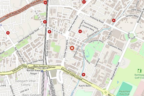 Map showing Carbon Cafe in Jaipur