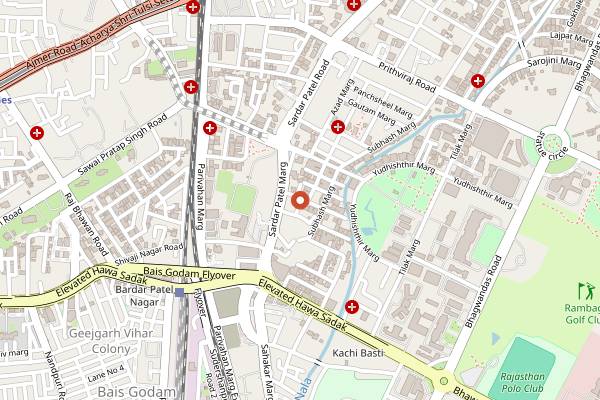 Map showing Coffee Sutra in Jaipur