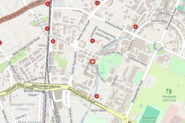 Map showing Roastery Coffee House in Jaipur