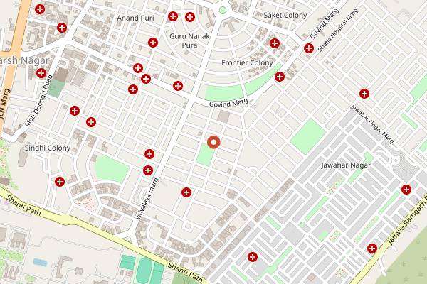 Map showing Sequoia Cafe in Jaipur