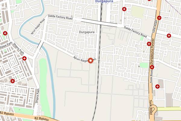 Map showing The Pawfee House in Jaipur