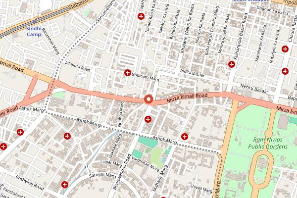 Map showing Bento B in Jaipur