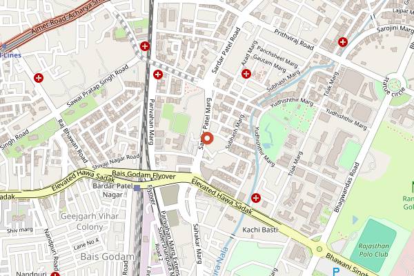 Map showing The Sushi Company in Jaipur
