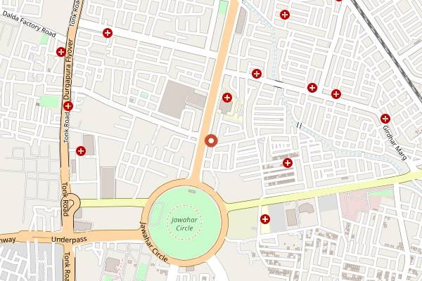 Map showing Tao Asian Kitchen in Jaipur