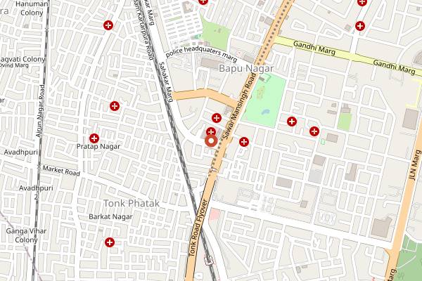 Map showing How Sweet Bakery & Cafe in Jaipur