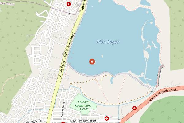 Map showing Kite Festival (Makar Sankranti) in Jaipur