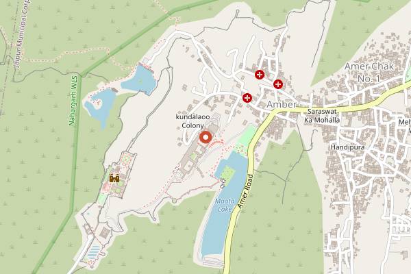 Map showing Baradari in Jaipur