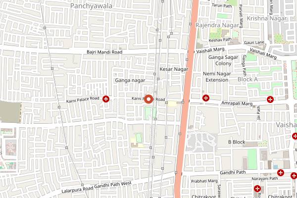 Map showing Peshawri in Jaipur