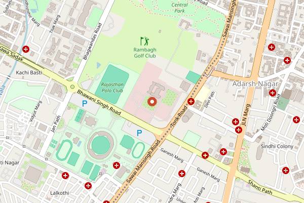 Map showing The Verandah in Jaipur