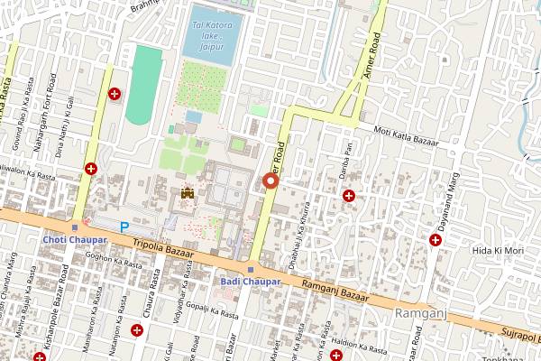 Map showing Pandit Kulfi in Jaipur