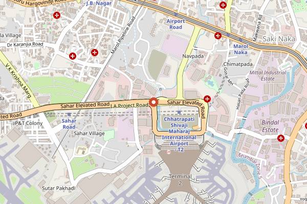 Map showing Kitty Su in Mumbai