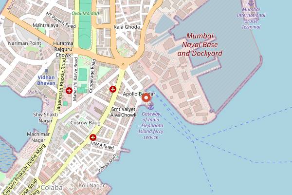 Map showing Bademiya in Mumbai