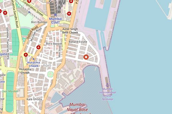Map showing Britannia and Co in Mumbai