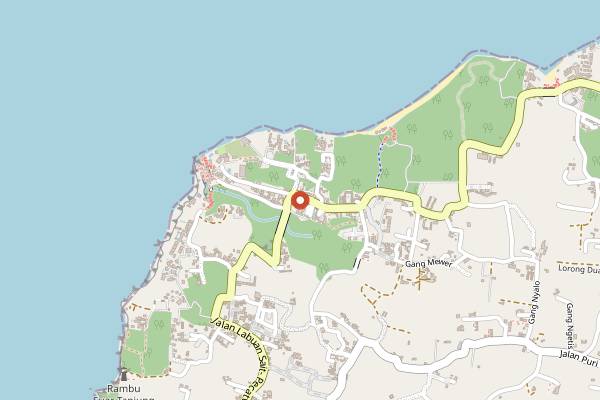 Map showing BAKED. (Uluwatu) in Bali