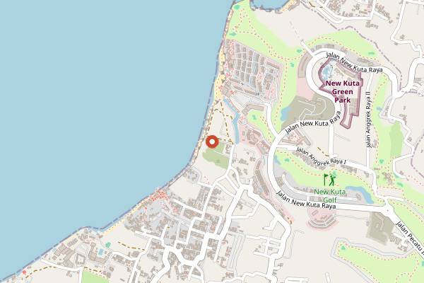 Map showing El Kabron in Bali